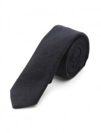 Carven Seersucker Navy Tie