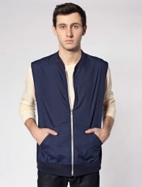American Apparel Poplin Zip Vest