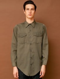 American Apparel Vintage Army-issue Button-up Shirt