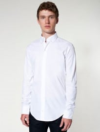 American Apparel Poplin Long Sleeve Button-up
