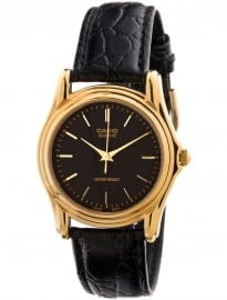American Apparel Mtp-1096q-1acasio Analog Leather Strap Watch Circa 1998