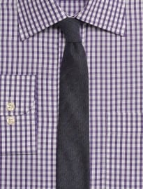 Purple Gingham Check Tailored Fit Shirt