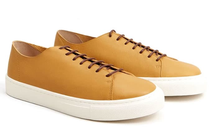 Lace-Up Leather Sneakers