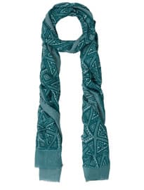 Liberty London Green Dalton Modal-blend Scarf