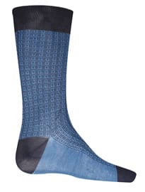 Pantherella Navy Battersea Retro Cotton-blend Ankle Socks