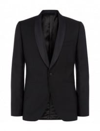 Black Kid Mohair Shawl Collar Tuxedo Suit