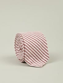 Thom Browne Mens Stripe Seersucker Tie