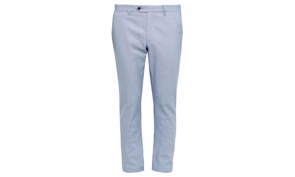 CLASMOR Classic Fit Oxford Cotton Chinos