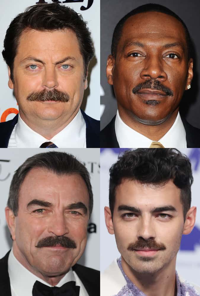 Chevron mustache style