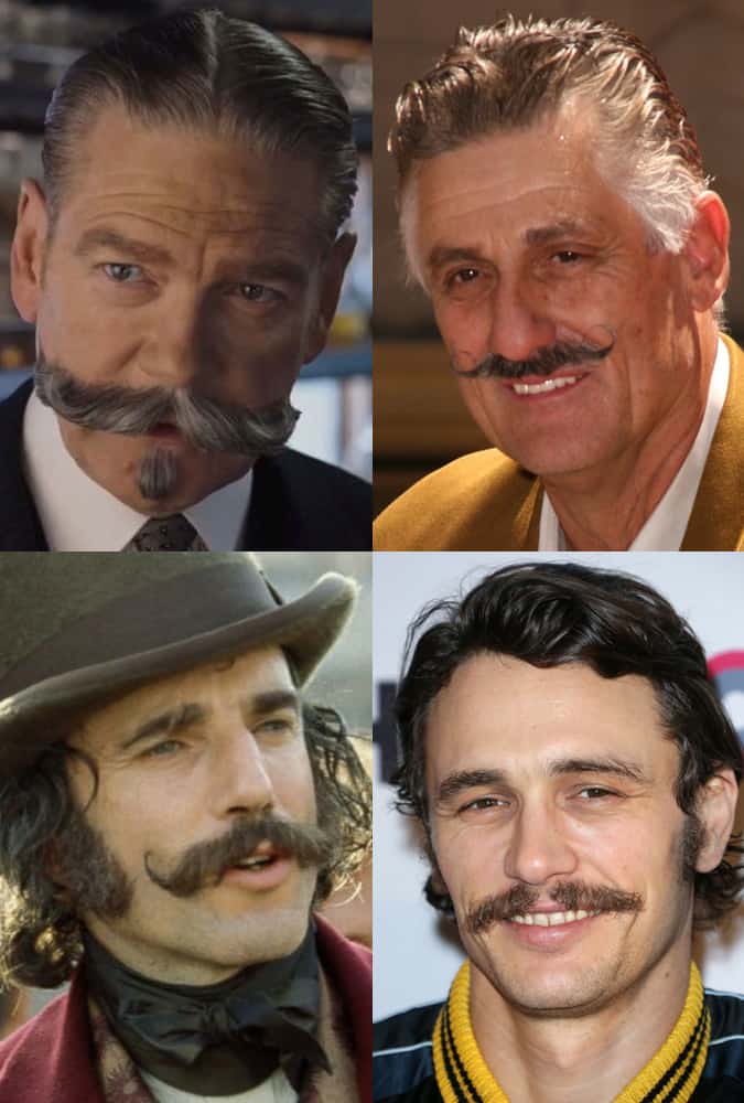 Handlebar moustache style