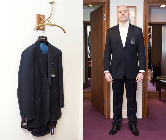 The Suit Chosen - T.M Lewis Navy Two Button Notch Lapel