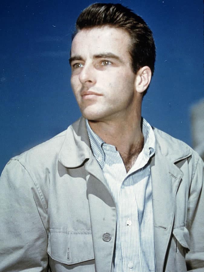 Montgomery Clift wearing a Field Jacket & Button-Down Shirt
