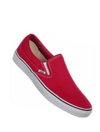 Vans Classic Slip-on Red Canvas Trainers