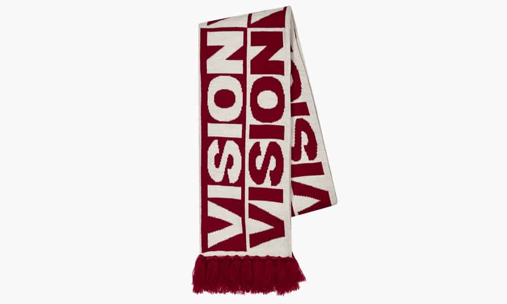 Red And White Football Scarf