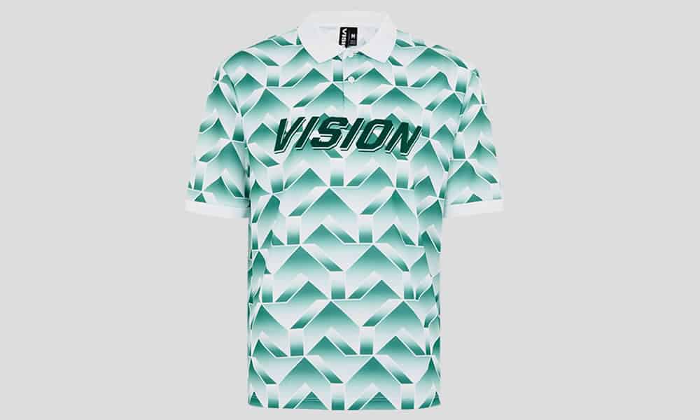 VISION STREET WEAR Green Football Top