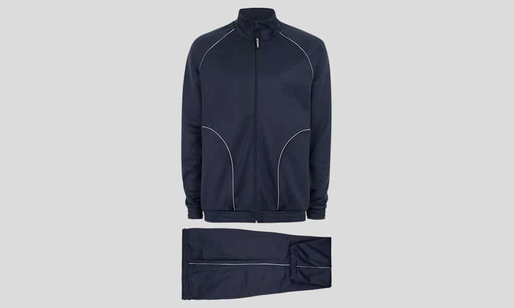 VISION STREET WEAR Navy Track Top And Bottoms Set