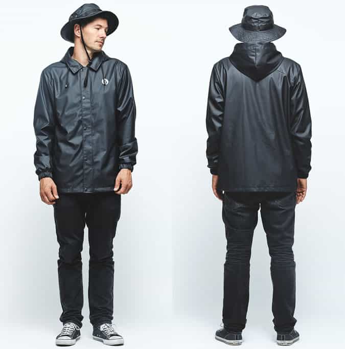 Volcom And Rains Hook-Up For Waterproof Skatewear