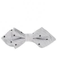 W10 By Julien Macdonald - Polka Dot Bow Tie White