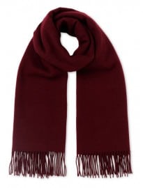 Merino Wool Scarf Burgundy