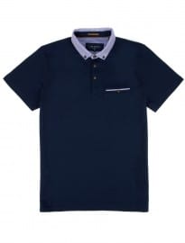 Ted Baker Rokpolo - Woven Check Collar Polo