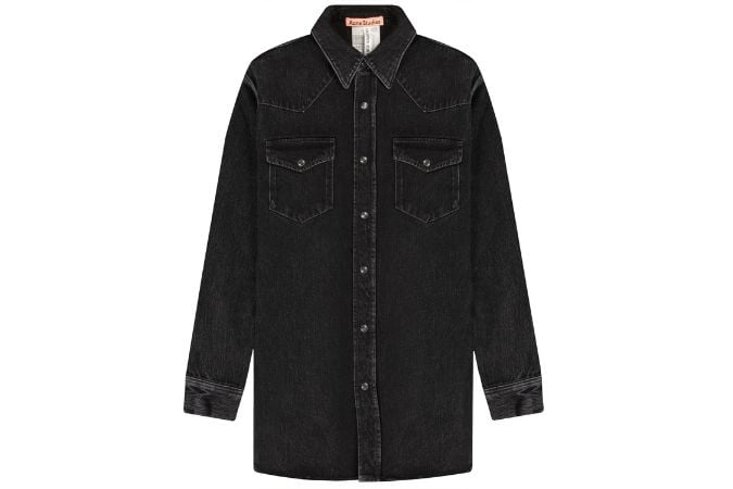 Acne Studios DENIM BUTTON-UP SHIRT 