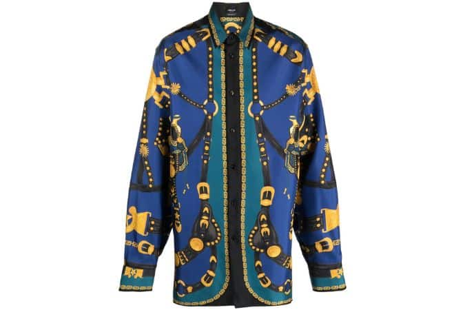 Versace Medusa Harness silk shirt