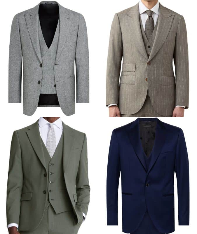 Three piece suits for men