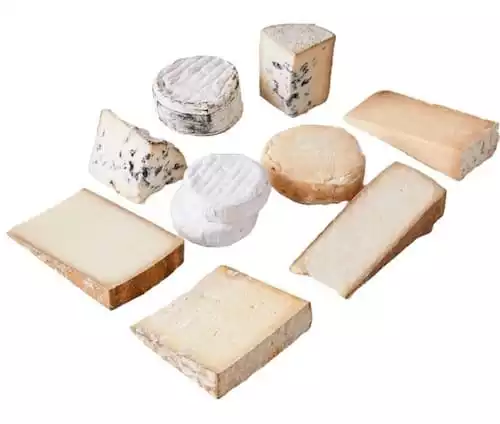 igourmet Exquisite Cheese Tasting Gift Box - This Collection Brings Together 8 Incredible Cheeses, Accompanied By 2 Sleeves Of Delicious and Crispy Imported Gourmet Crackers
