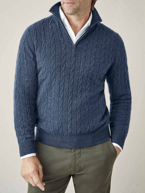 Luca Faloni Cable Knit Sweater