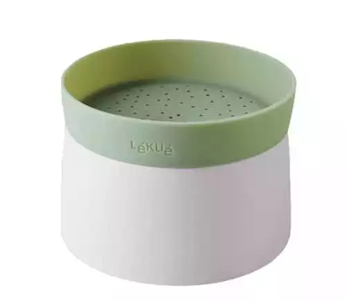 Lekue Microwave Rice, Grain & Quinoa Cooker, one size, Green