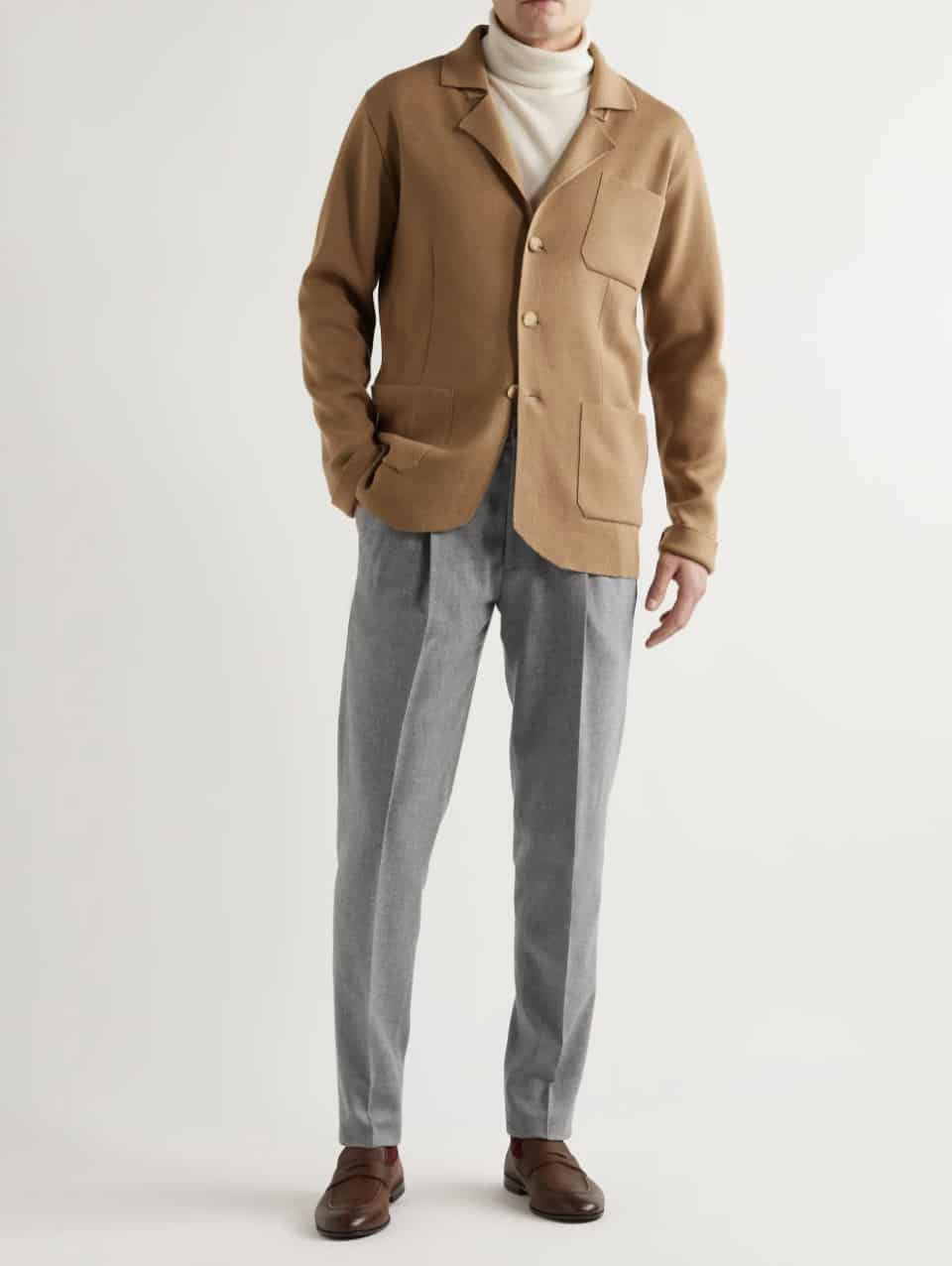 RUBINACCI Manny Tapered Pleated Linen Trousers