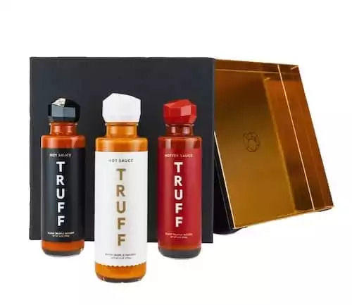 TRUFF Hot Sauce Variety Pack, Gourmet Hot Sauce Set of Original, Hotter and Limited White Edition, Unique Flavor Experiences with Truffle, 3-Bottle Bundle, 3ct 6oz bottles