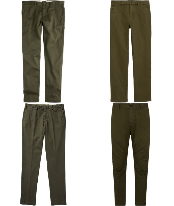the best green trousers for men
