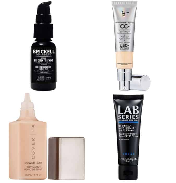 Men's makeup for tired eyes
