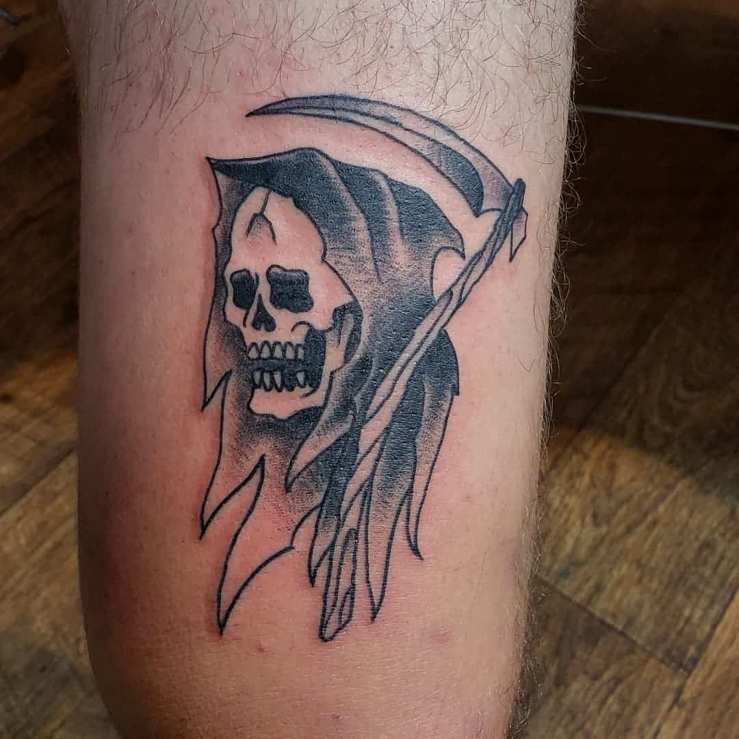 small grim reaper tattoo
