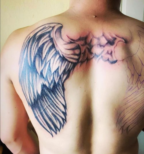 Angel Back Tattoo