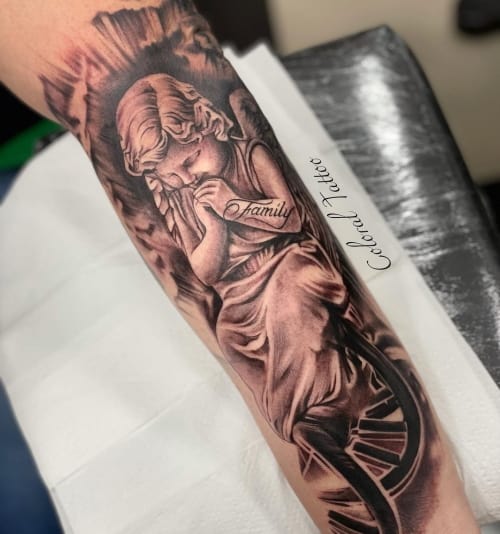 Angel Forearm Tattoo