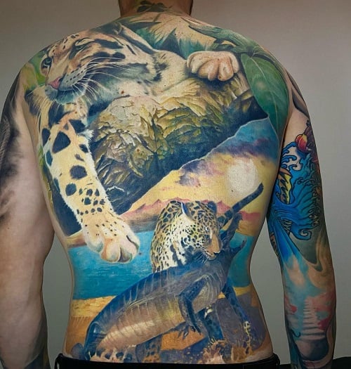 Animal Back Tattoo