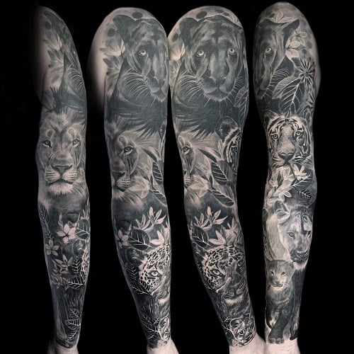 Animal Sleeve Tattoo