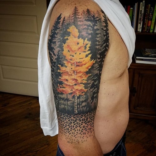 Aspen Tree Tattoo