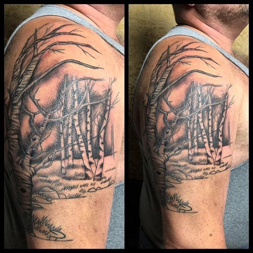 Birch Tree Tattoo