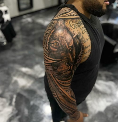 Blackwork tattoo sleeve