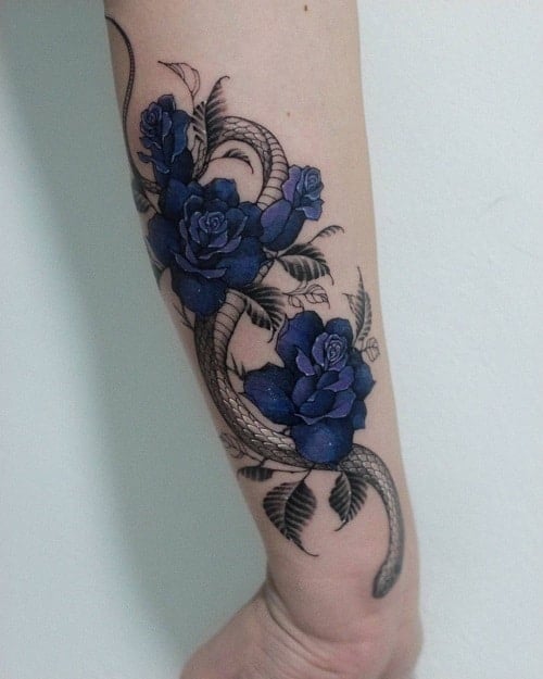 Blue Rose Tattoo