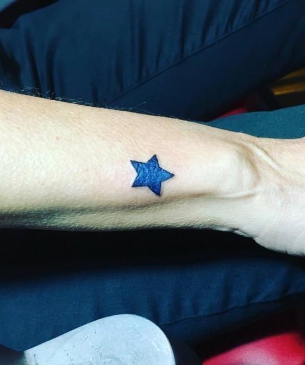 Blue Star Tattoo Design