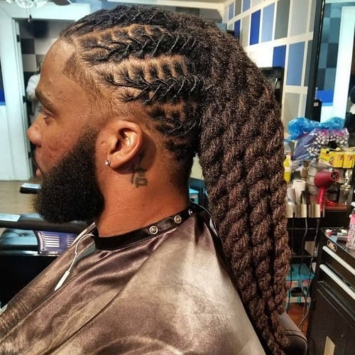 Braided Dreadlock styles for men