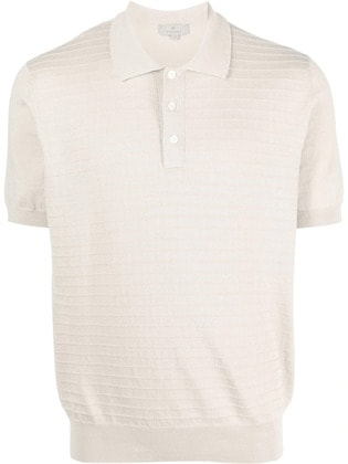 Canali Short Sleeve Knit Polo