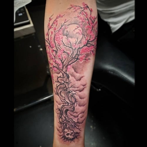 Cherry Blossom Tree Sakura Tree Tattoo