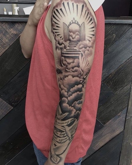 Cloud Shading Tattoo, Cloud Tattoos