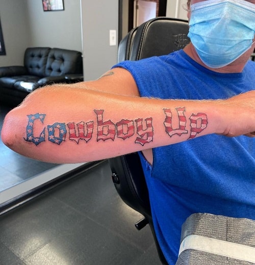 Cowboy Up Tattoo