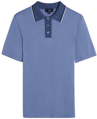 Dunhill Cotton Silk Pocket Short Sleeve Polo